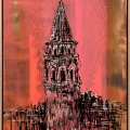 Lines of Galata Tower Oil Painting | Simurg Art Gallery