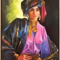 Gypsy Girl Oil Painting