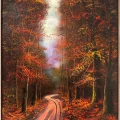 Sonbahar Yolları Yağlı Boya Tablosu
