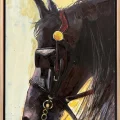 Black Horse Oil Painting