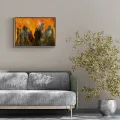 Human Silhouettes  Oil Painting