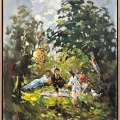 Picnic Oil Painting