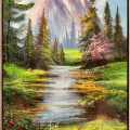Colorful Reflections of the Forest Oil Painting