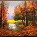 Calm Autumn Landscape Oil Painting