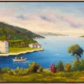 Bosphorus and Sea View Oil Painting