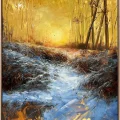 Winter Breeze Oil Painting