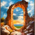 Beyond the Infinity Gate Oil Painting