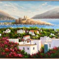 Tarihi Bodrum Kalesi Yağlı Boya Tablosu