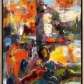 Kromatik Kompozisyon Yağlı Boya Tablosu