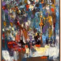 Soyut Renk Rüyası Yağlı Boya Tablosu