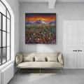 Poppy Garden at Sunset Oil Painting