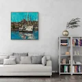 Colorful Bosphorus Landscape Oil Painting