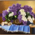 Purple Dreams in a Vase Oil Painting
