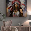 Native American Princess Oil Painting