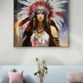 Native American Princess Oil Painting