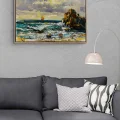 The Sea and Sailboats Oil Painting
