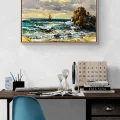 The Sea and Sailboats Oil Painting