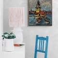 The Colorful Silhouette of Maiden’s Tower Oil Painting