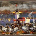 The Winged Guests of Maiden’s Tower Oil Painting