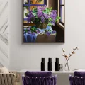 A Basket Full of Lilacs Oil Painting