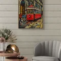 The Colorful History of the Taksim Tram Oil Painting