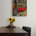 The Colorful History of the Taksim Tram Oil Painting
