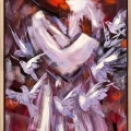 The Whirling Dervish and the Butterfly Oil Painting