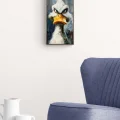 Angry Duck Oil Painting