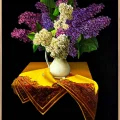 Memory Among the Lilacs Oil Painting