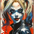 The World of Harley Quinn Oil Painting