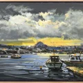 İstanbul Boğazının İhtişamı Yağlı Boya Tablosu