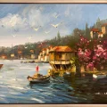 The Serenity of the Mansion Oil Painting