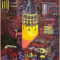 View from Galata Oil Painting