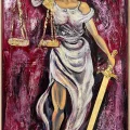 Lady Justitia Yağlı Boya Tablosu