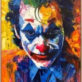 The Real Face of the Joker Oil Painting