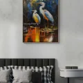 Song of the Cranes Oil Painting