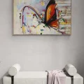 Flowers and Butterfly Oil Painting