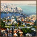 Silent Waves of the Golden Horn Oil Painting