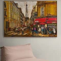 Street Lights in Paris Oil Painting