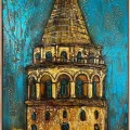 Majesty of Galata Tower Oil Painting