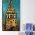 Majesty of Galata Tower Oil Painting