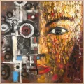 Faces of Human and Machine Oil Painting