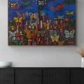 Butterflies of the Modern City Oil Painting