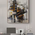 Modern Clock Tower Oil Painting