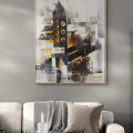 Modern Clock Tower Oil Painting