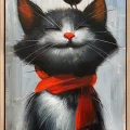 Innocent Cat Oil Painting