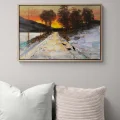 Snowy Journey Oil Painting