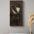 Pair of Birds Oil Painting