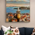 Galata’nın Ruhu Yağlı Boya Tablosu