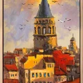 Dreams in Galata Oil Painting